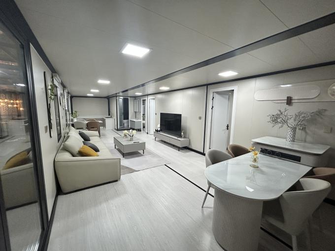 40ft Expandable Container Home Temporary Shelter With Bathroom 4