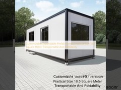 Customizable Expandable Prefab Homes Practical Size 18.5 Square Meter Transportable And Foldability