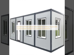 Insulation EPS/PU/Rock Wool Prefab Folding House with Customizable Design Easy and Fast Installation