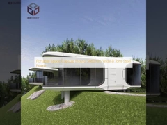 Portable Space Capsule House 3460mm Wide 8 Tons Steel Frame