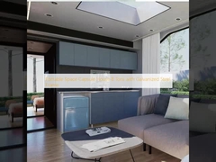 Portable Space Capsule House 8 Tons with Galvanized Steel Frame