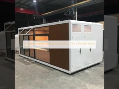 Windproof Apple Capsule House 6m x 3.3m x 3m with Smart Lock
