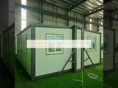 Customizable Prefab Folding House 700mm with Steel Structure & EPS Panels