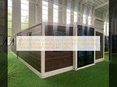 40ft Expandable Container Home with Folding Size 11800 × 6220 × 2480mm Extended Size 5900*6300*2480mm and Bamboo Plywood Ground Main Frame