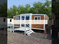Expandable Container House with 50mm Rockwool Sandwich Panel and Aluminum Alloy Door in 10ft/20ft/30ft/40ft Sizes