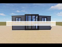 Expandable Prefab Homes with Floor Permitted Loading of 2 KN/m2 White Color and Waterproof Paint Sealed Edges