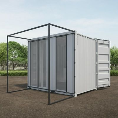 Buy Galvanized Steel Modular Converted Shipping Containers Homes Customizable online manufacture