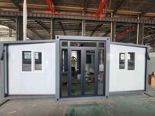 Buy Galvanized Steel Framework 40ft Expandable Container Home with Ready-to- Plumbing and T65mm EPS Color Steel Plate Wallboard online manufacture