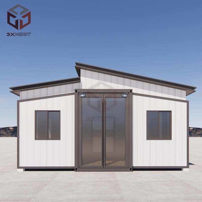 Buy 73sqm Flat Pack Folding House Containers Expandable Portable Homes online manufacture