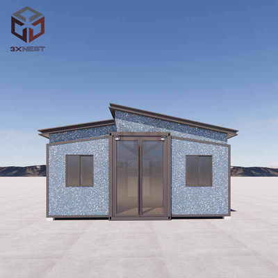 Buy Earthquake Proof Prefab Flat Pack Folding House With PU Insulation online manufacture