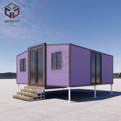 Buy Outdoor Prefab Fold Out Container House For Temporary Housing 20FT online manufacture