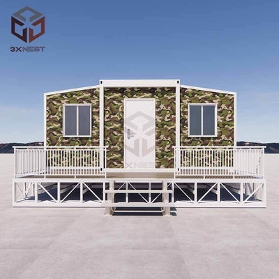 Buy Steel Structure Collapsible Container House with Roof Grade 8 Earthquake Resistance online manufacture