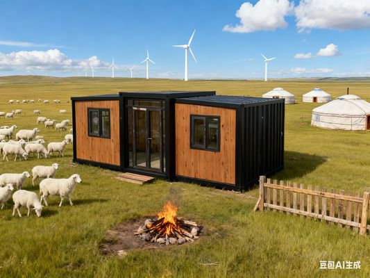 Buy Customized Design Foldable 20ft Container with Thermal-break Aluminum Double Door and 50mm EPS Roof online manufacture