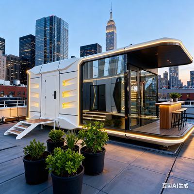 Buy Space Capsule House Space-29 Model with L8560 * W3460 * H3400 Dimensions and One Bedroom One Bathroom One Balcony online manufacture