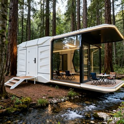 Buy Space Capsule House with L8560 * W3460 * H3400 Dimensions for 2 People Accommodation and Customizable Interior online manufacture