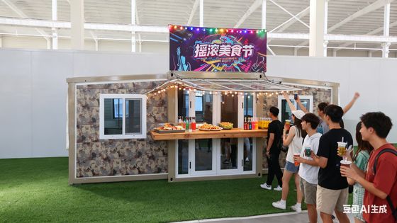 Buy Foldable 20ft Container with 18mm Fireproof Cement Fiber Floor 1 Year Warranty and 75mm EPS Sandwich Panels online manufacture