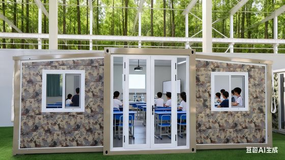 Buy 75mm EPS Sandwich Panels Foldable 20ft Container with Customizable Terrace and 1 Year Warranty online manufacture