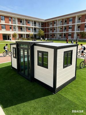 Buy 18.5 Square Meters Foldable Modular Homes with More Than 30 Years Life and 1 40HQ Shipping Container Can Hold 4 Sets online manufacture