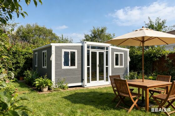 Buy Foldable 20ft Container with Galvanized Light Steel Frame 37 Square Meters Floor Area and Wet-Dry Separation Bathroom online manufacture