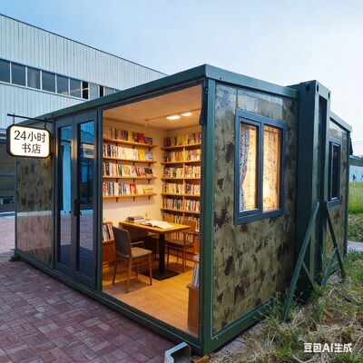 Buy Prefab Folding House with 27.5 Square Meters Floor Area, Grade 8 Earthquake Resistance, and Fully Galvanized Side Frame online manufacture