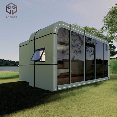 One Bedroom Apple Capsule House Prefabricated Pod 12KW Customized