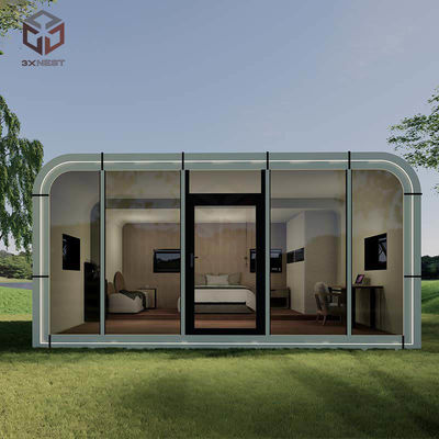Folding Apple Cabin Prefabricated Pod Homes Living Space