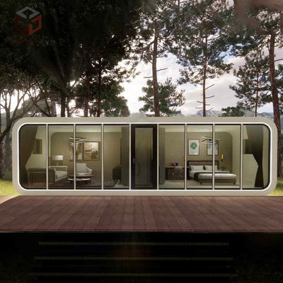 White Aluminum Apple Capsule House Container For Outdoor Adventure