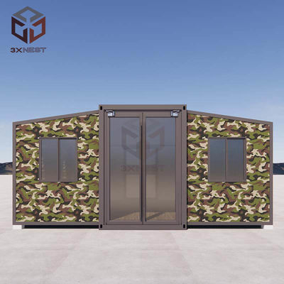 Modern Fold Out House Expandable Shipping Container Homes Green Blue Red White