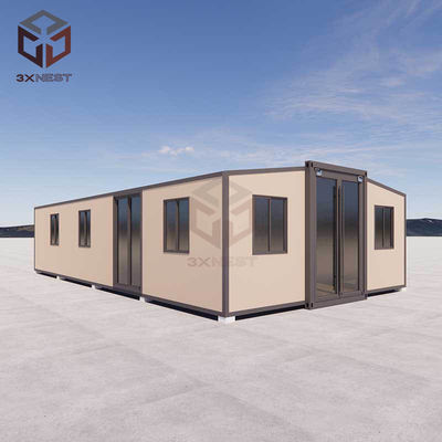 Steel Fabricated Modular Expandable Homes Container Shelter Customizable