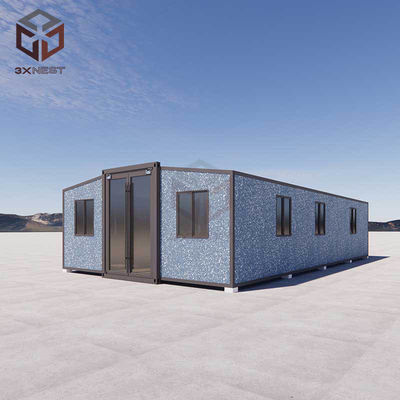40ft Expandable Container Home Temporary Shelter With Bathroom
