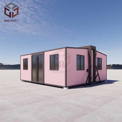 700mm Wall Fireproof Prefab Folding House Portable 20ft 30ft 40ft