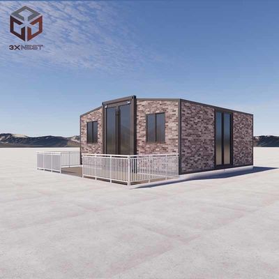 Earthquake Grade 8 Double Wing Steel Structure Container Prefab House