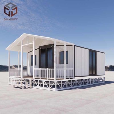 Insulation EPS Expandable Double Wing Container House with Steel Door