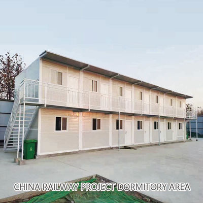 Weather Resistant Foldable Modular Homes Fold Out Shipping Container Box House