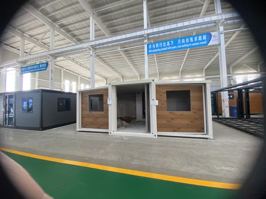 Expandable Double Wing Container House for Long-Term More Than 20 Years Life Span Plywood Or PVC Flooring