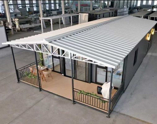 Temporary or Permanent Accommodation 30FT Expandable Container House with Steel Security Door