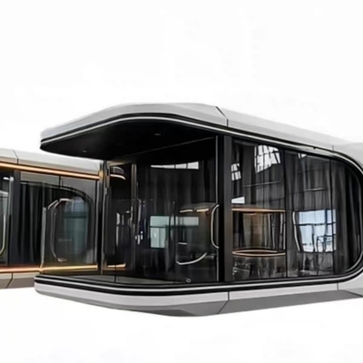 500kg Space Capsule House with Solar Panels and LED Lighting