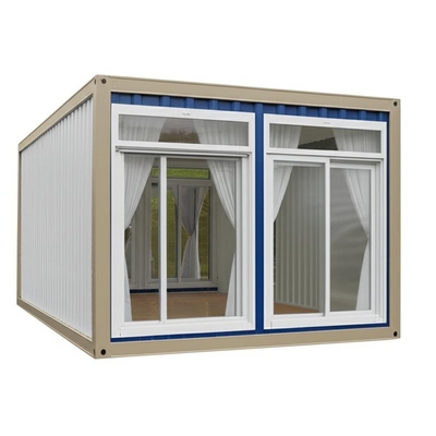 Modern Design Small Double Wing Foldable Container House with PVC Sliding Window and 50mm Floor Thickness
