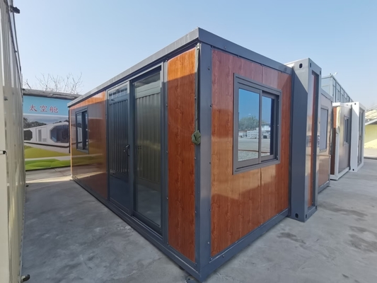 Customizable Expandable Prefab Homes with 18.5 Square Meter Size and 2 KN/m2 Loading Capacity in Steel Construction