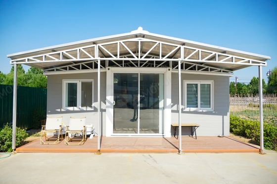 Customized Colour 40ft Expandable Container Home with Ready-to- Plumbing and Steel Roofing