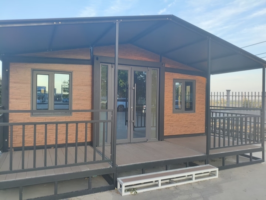 Fireproof Prefab Folding House with PVC Sliding Window
