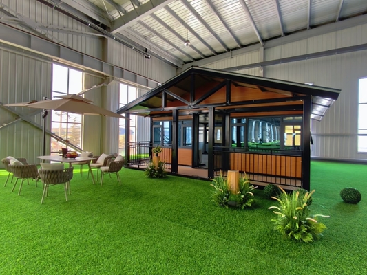 Modern Prefab Folding House with 50mm Floor Thickness and PVC Sliding Window