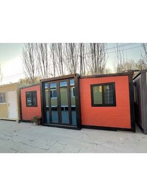 50mm Floor Thickness Prefab Folding House with PVC Sliding Window