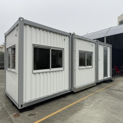Industrial Expandable Shipping Container House Practical Size 18.5 Square Meter for Customizable Design