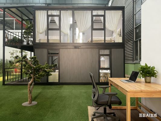 Short Installation Time Fireproof Expandable Prefab Homes with Galvanized Light Steel Frame