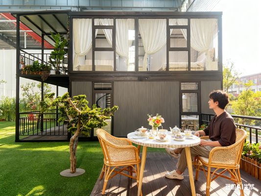 Customizable Fireproof Two-layer Expandable Prefab Homes Temperature Resistance and Customizable Floors Customization