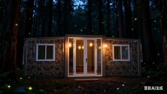 Collapsible container house  double wing 20ft with roof Side Top T50 EPS Board