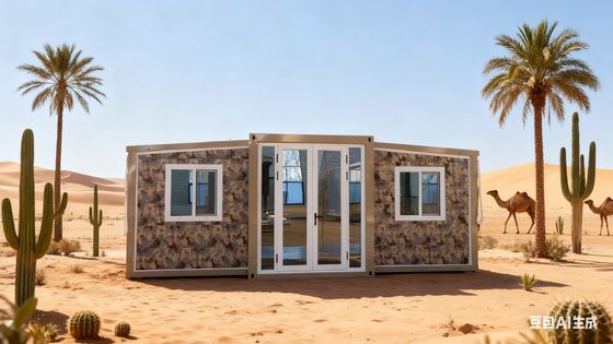 Galvanized Light Steel Frame Foldable 20ft Container with T50mm EPS Sandwich Panel