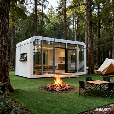 WiFi Connected Apple Capsule House for 2 People Portable and Easy to Assemble