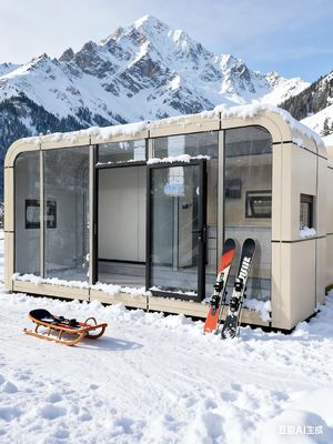 Modern And Minimalist Apple Capsule House Windproof Yes Number of People Accommodated 2 People